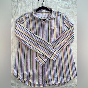 GAP Factory Colorful Striped Button Down Shirt